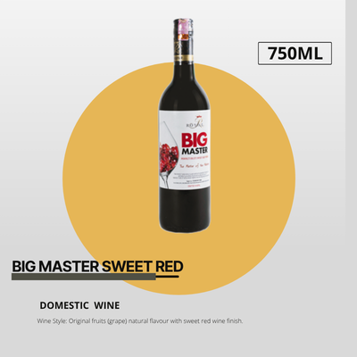 Big Master Sweet Red Wine 750ml