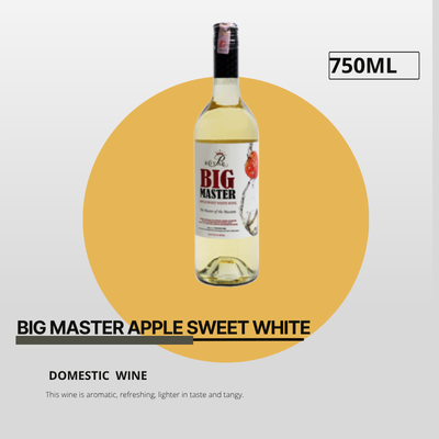 Big Master Apple Sweet White Wine 750ml