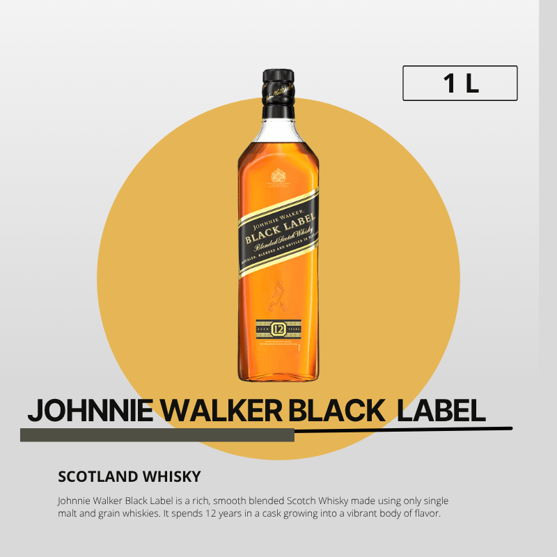 Johnnie Walker Black Label 1L - image 1