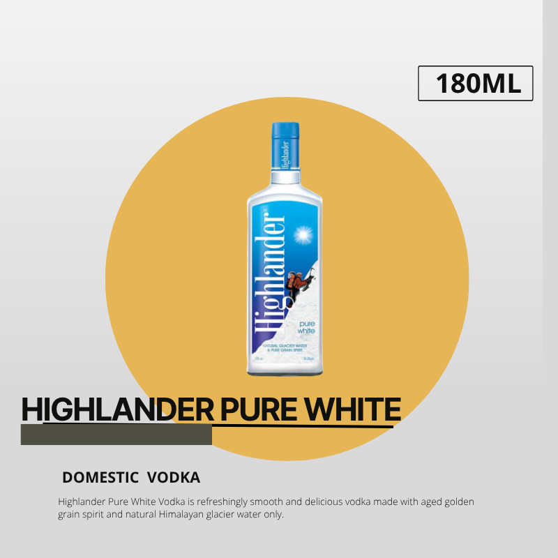 Highlander Pure White Vodka 180ml - image 1