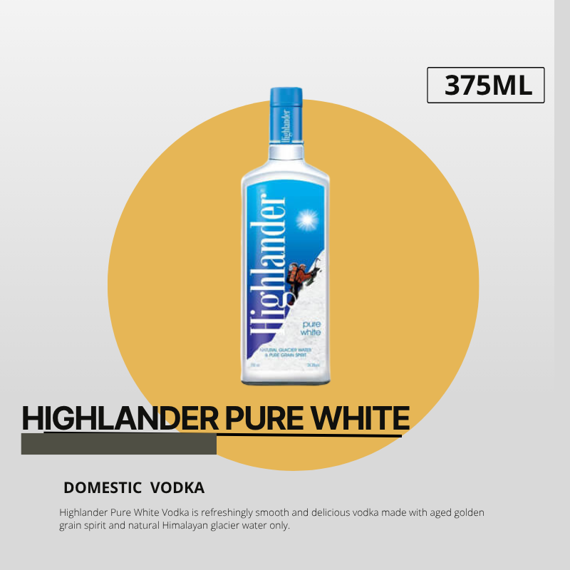 Highlander Pure White Vodka 375ml - image 1