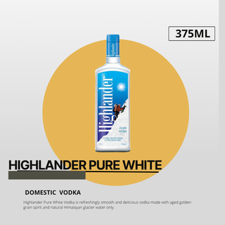 Highlander Pure White Vodka 375ml