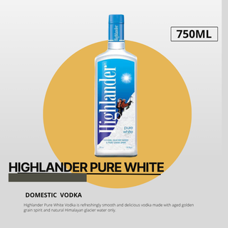Highlander Pure White Vodka 750ml